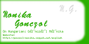 monika gonczol business card